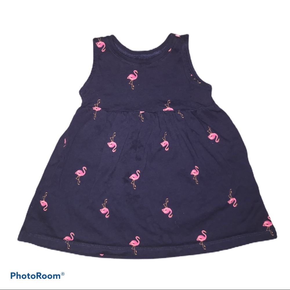 🦩 Old Navy 6-12 month flamingo pattern dress🦩